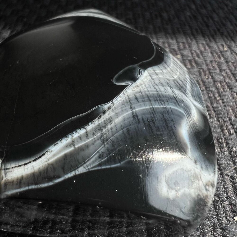 Black Agate Crystal Tear Drop‎ (3) - Picture 4 of 16